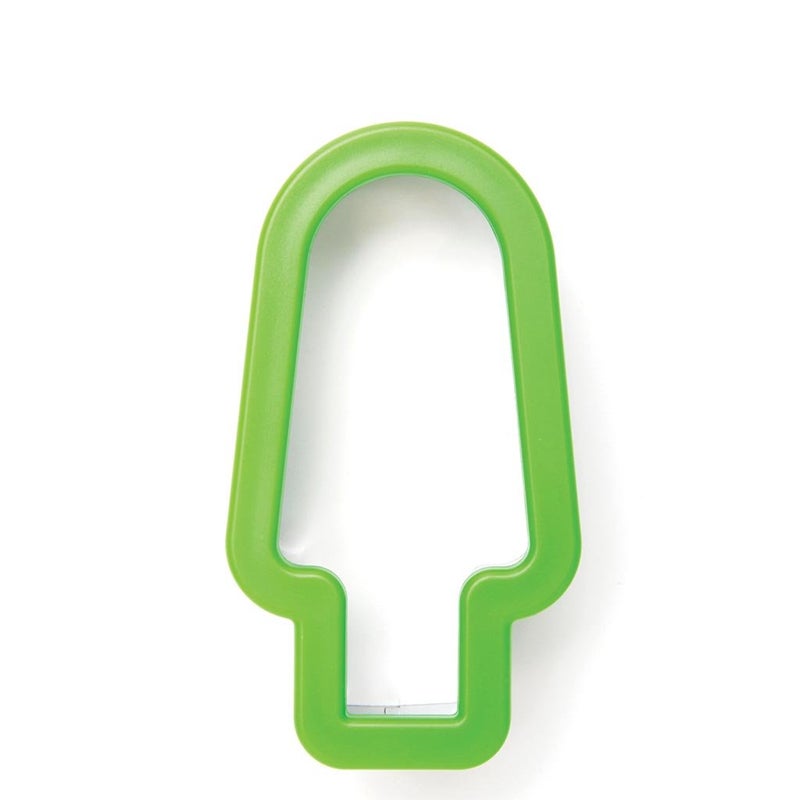 Monkey Business Pepo Watermelon Popsicle Cutter Mold, Stainless Steel Watermelon Slicer, Fun Popsicle Shape Sandwich and Cookie Cutter for Fruits - Image 4
